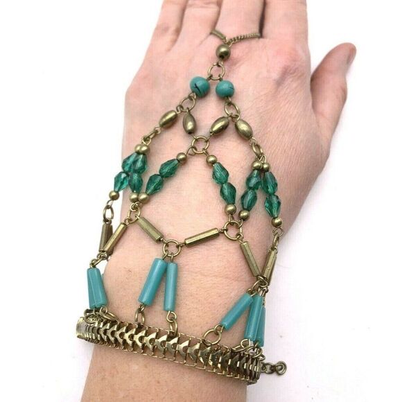 Freedom Bracelet Finger Ring Hand Harness Costume - Picture 1 of 9
